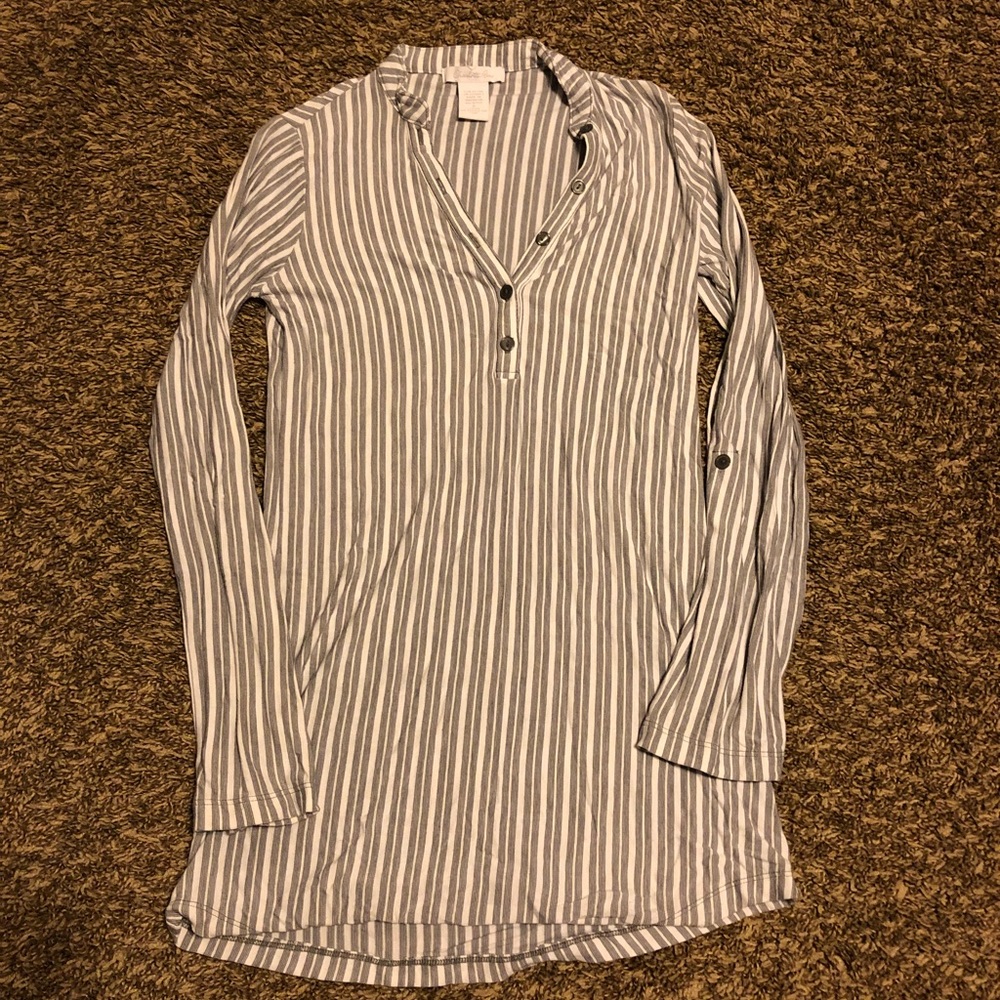 Charlotte Russe striped button down shirt